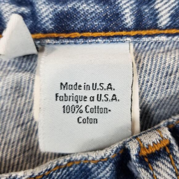 Vintage Calvin Klein Jeans 13 Low Rider Straight Leg Made USA Sandblast - Picture 5 of 13